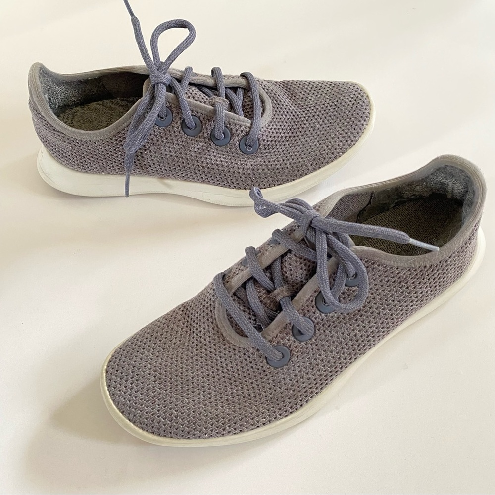 AllBirds Tree Runners TR Women’s Size 9 Gray  Lace Up Athletic Sneakers